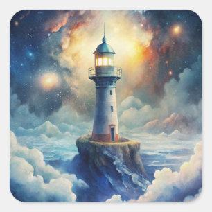Lighthouse Square Sticker