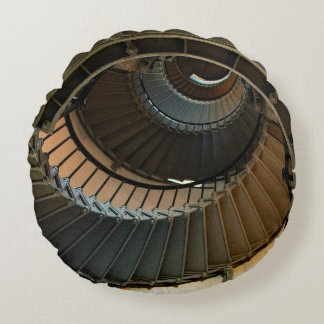 Lighthouse Stairway Round Cushion