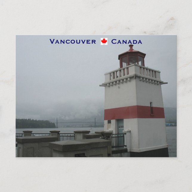 Lighthouse Stanley Park Vancouver Canada Postcard (Front)