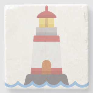 Lighthouse Stone Coaster