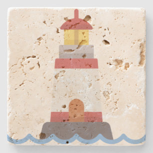 Lighthouse Stone Coaster