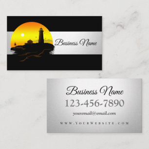 Lighthouse - Sundown Business Card