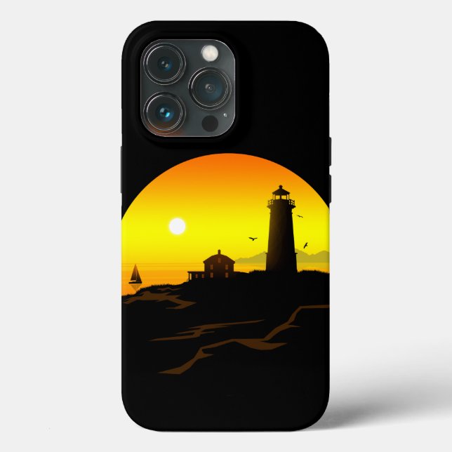 Lighthouse Sundown Case-Mate iPhone Case (Back)
