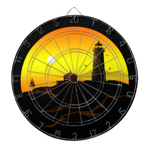 Lighthouse Sundown Dartboard