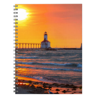 Lighthouse Sunset Notebook