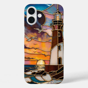 Lighthouse Sunset Phone Case Coastal Ocean