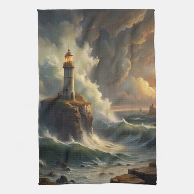 Lighthouse Tea Towel (Vertical)