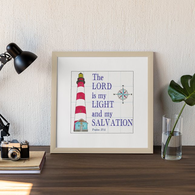 Lighthouse The Lord Is My Light and Salvation Poster (Creator Uploaded)