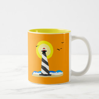 Lighthouse Two-Tone Coffee Mug