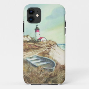 lighthouse watercolor iPhone 11 case