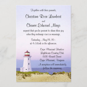 Lighthouse Wedding Invitations