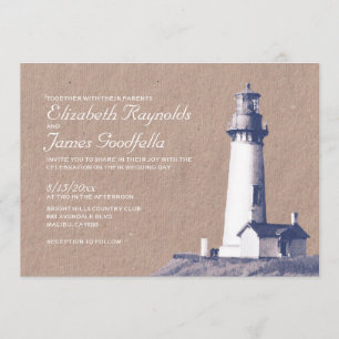 Lighthouse Wedding Invitations