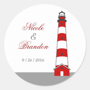 Lighthouse Wedding Sticker
