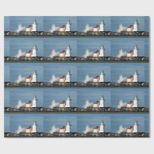Lighthouse with Wave Wrapping Paper
