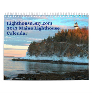 LighthouseGuy.com 2013 Maine Lighthouse Calendar