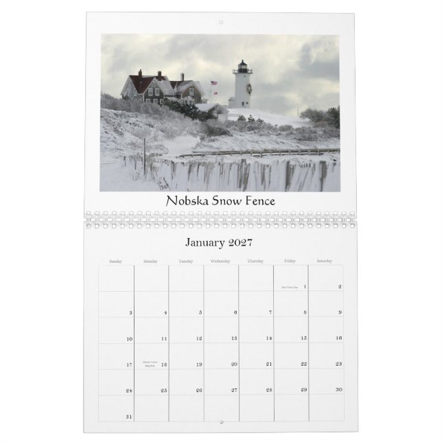 Lighthouses - 2013 calendar (Jan 2027)