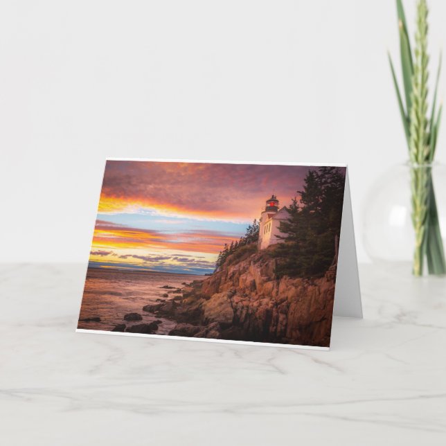 Lighthouses | Acadia National Park Maine Card (Front)