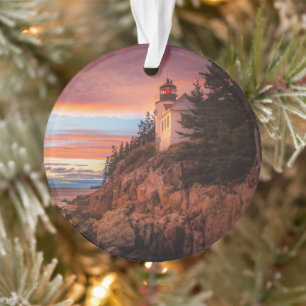 Lighthouses   Acadia National Park Maine Ornament
