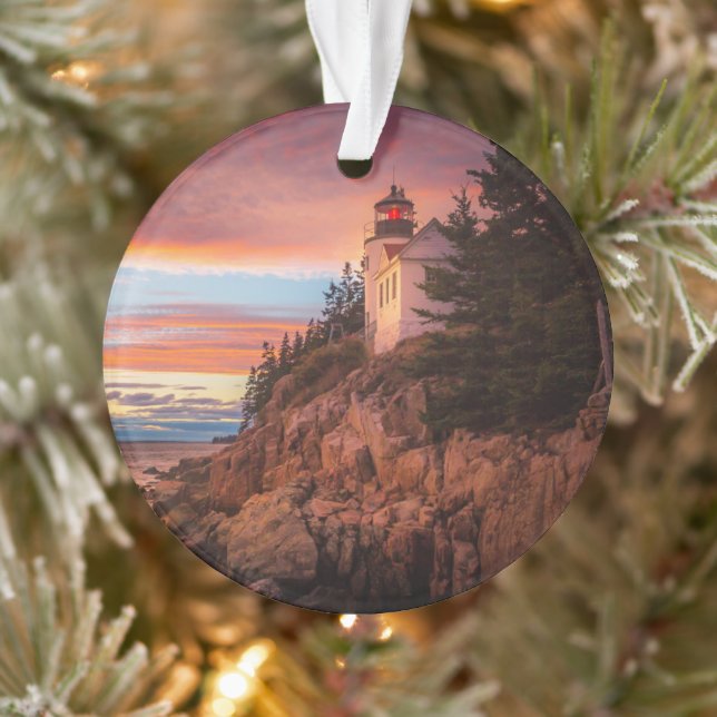Lighthouses | Acadia National Park Maine Ornament (Tree)