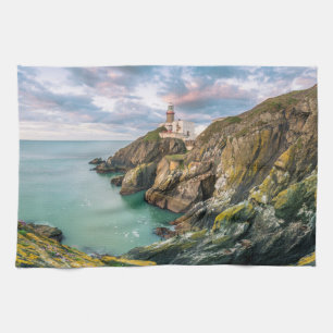 Lighthouses Baily Lighthouse Dublin, Ireland Tea Towel
