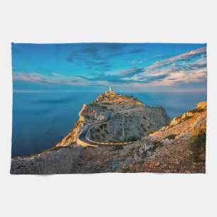 Lighthouses Balearic Islands, Spain Tea Towel