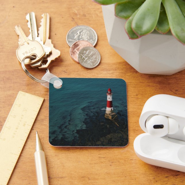 Lighthouses | Beachy Head Lighthouse England Key Ring (Desk)