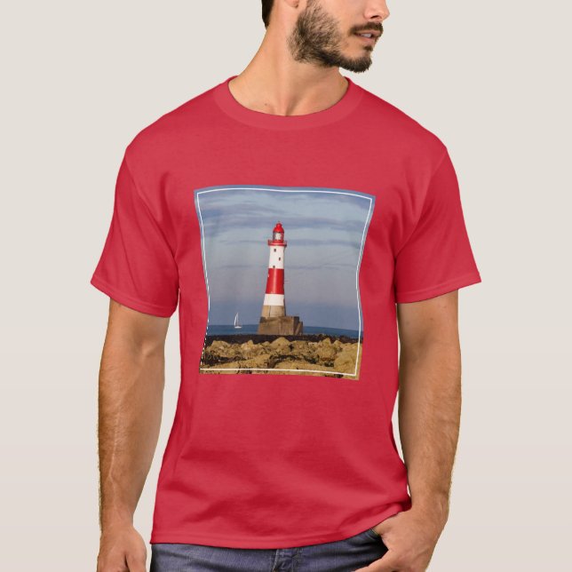 Lighthouses | Beachy Head Lighthouse England T-Shirt (Front)