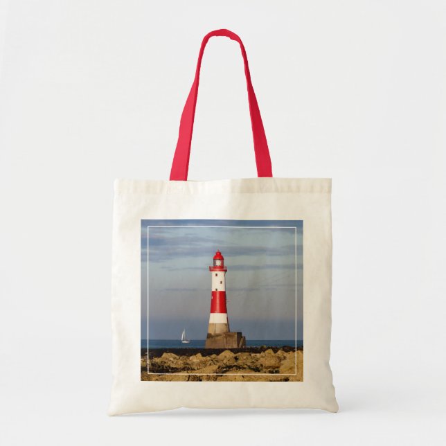 Lighthouses | Beachy Head Lighthouse England Tote Bag (Front)