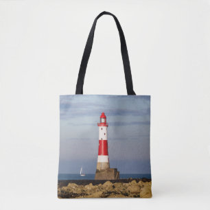 Lighthouses Beachy Head Lighthouse England Tote Bag