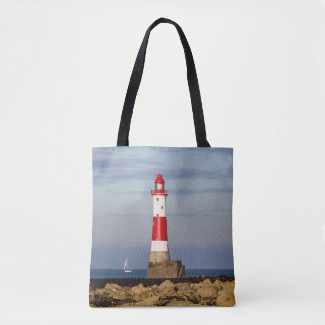 Lighthouses | Beachy Head Lighthouse England Tote Bag (Front)