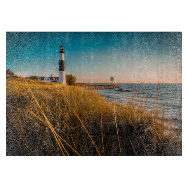 Lighthouses | Big Sable Lighthouse Ludington, MI Cutting Board (Front)