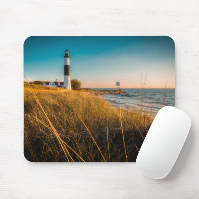 Lighthouses | Big Sable Lighthouse Ludington, MI Mouse Mat (With Mouse)