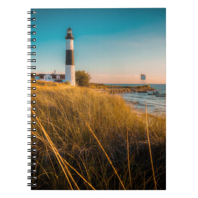 Lighthouses | Big Sable Lighthouse Ludington, MI Notebook (Front)