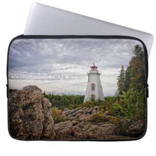 Lighthouses Big Tub Harbour Tobermory Ontario Laptop Sleeve