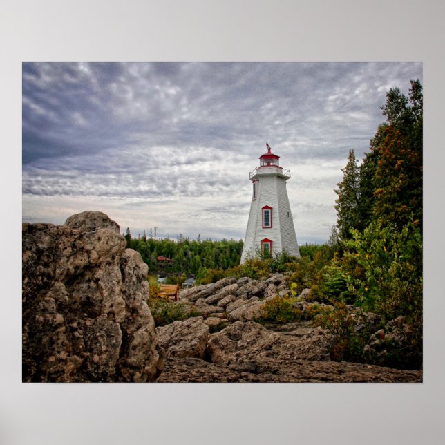 Lighthouses | Big Tub Harbour Tobermory Ontario Poster (Front)