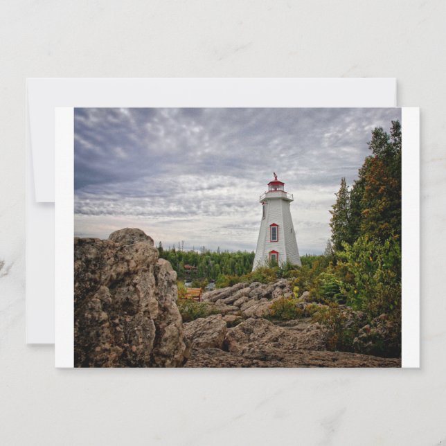 Lighthouses | Big Tub Harbour Tobermory Ontario Thank You Card (Front)