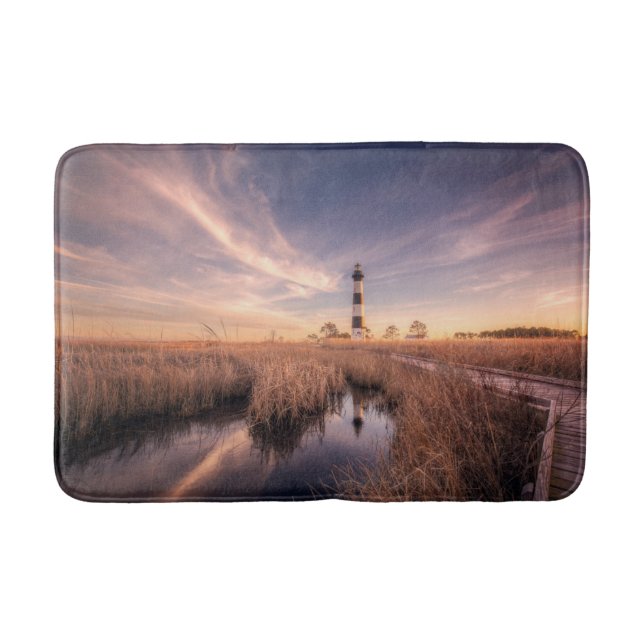 Lighthouses | Bodie Island Outerbanks NC Bath Mat (Front)
