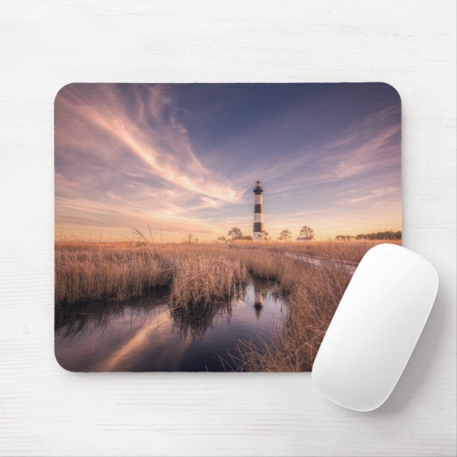 Lighthouses | Bodie Island Outerbanks NC Mouse Mat (With Mouse)