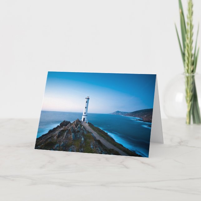 Lighthouses | Cabo Home Lighthouse Cangas Spain Card (Front)