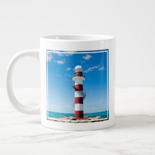 Lighthouses   Cancun Quintana Roo Mexico Large Coffee Mug