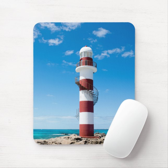 Lighthouses | Cancun Quintana Roo Mexico Mouse Mat (With Mouse)