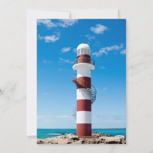 Lighthouses   Cancun Quintana Roo Mexico Thank You Card