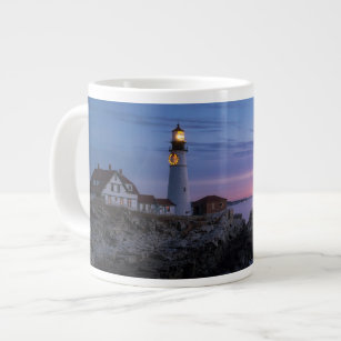 Lighthouses   Cape Elizabeth Maine Lighthouse Large Coffee Mug