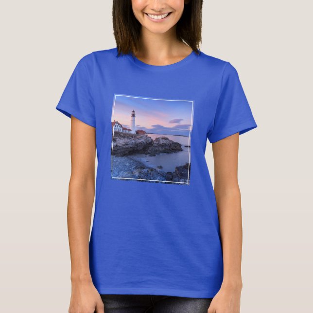 Lighthouses | Cape Elizabeth, Maine T-Shirt (Front)