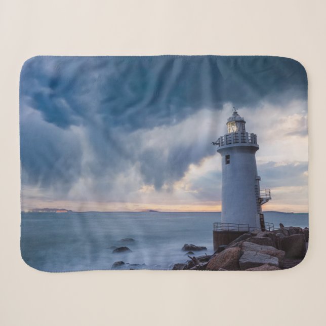 Lighthouses | Cape Irago Lighthouse Sherpa Blanket (Front (Horizontal))