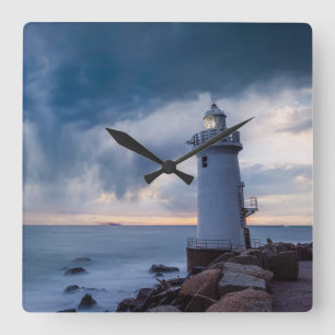 Lighthouses   Cape Irago Lighthouse Square Wall Clock