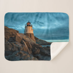 Lighthouses   Castle Hill Lighthouse Sherpa Blanket