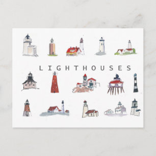 Lighthouses Collection Postcard