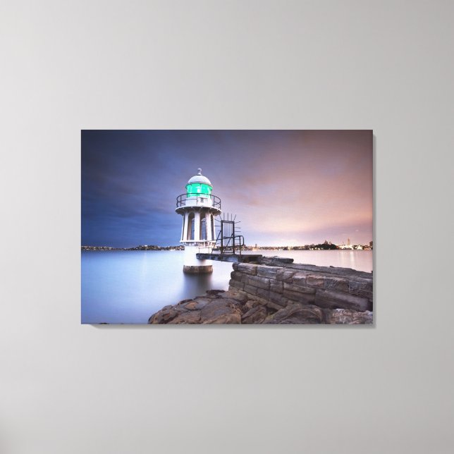 Lighthouses | Cremorne Point Lighthouse Australia Canvas Print (Front)