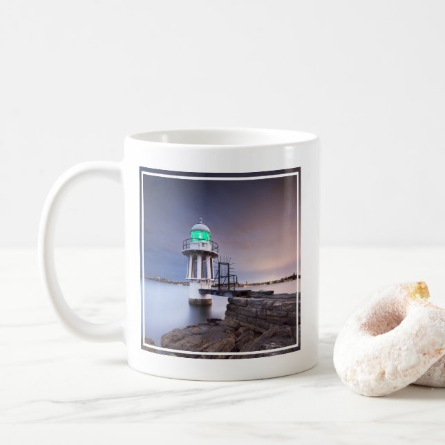 Lighthouses | Cremorne Point Lighthouse Australia Coffee Mug (With Donut)